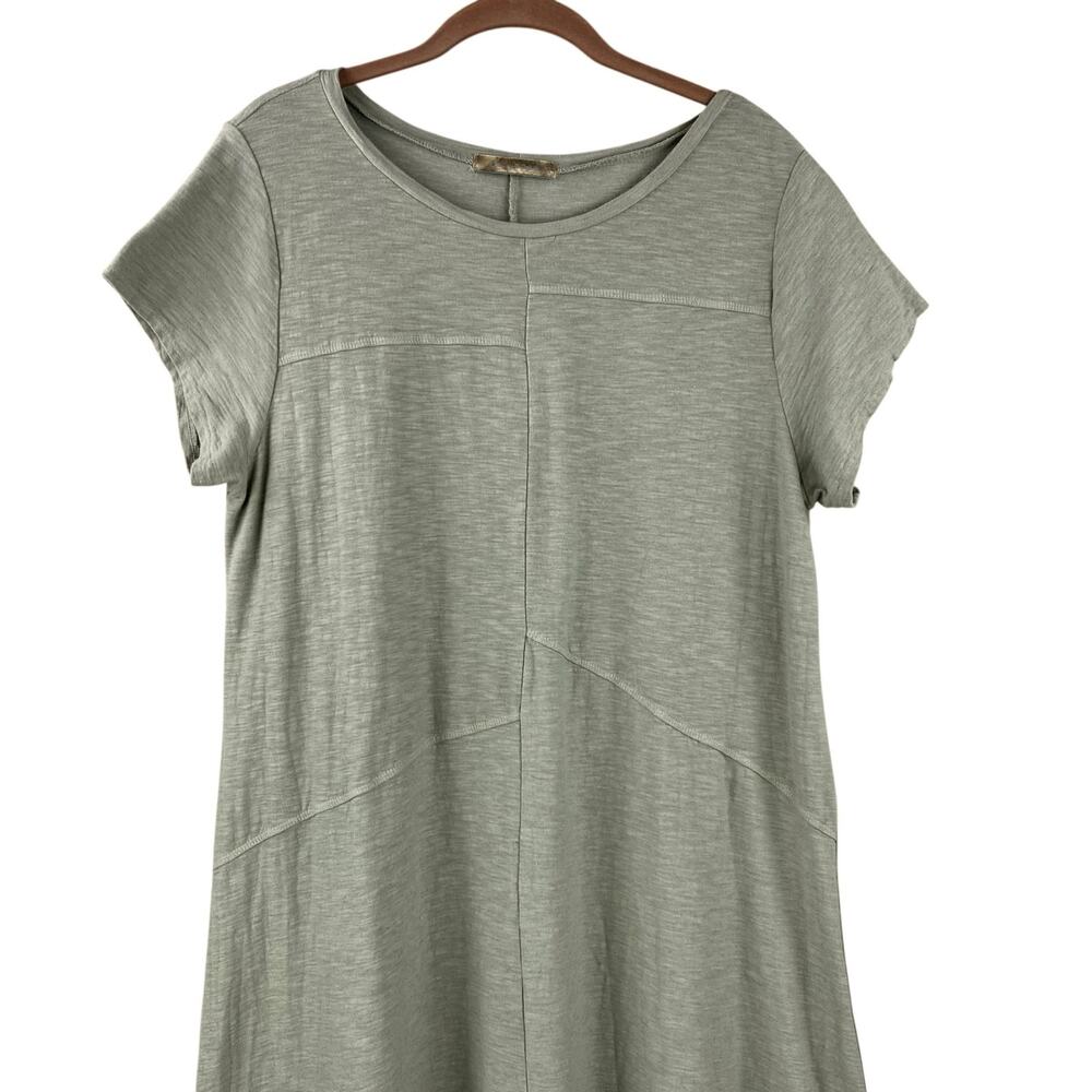 Cut Loose Jersey Knit Midi Dress Size XL Sage Green Boho Lagenlook Comfy